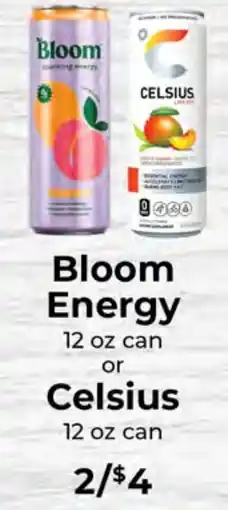 Sunset Foods Bloom Energy or Celsius offer