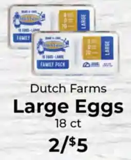 Sunset Foods Dutch Farms Large Eggs offer