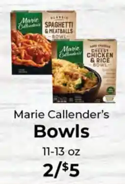 Sunset Foods Marie Callender's Bowls offer