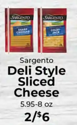 Sunset Foods Sargento deli style sliced cheese offer