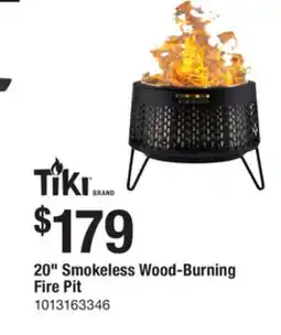 The Home Depot TIKI 20 Smokeless Wood-Burning Fire Pit offer