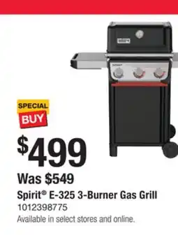 The Home Depot Weber Spirit E-325 3-Burner Gas Grill offer