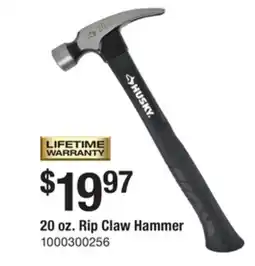 The Home Depot HUSKY 20 oz. Rip Claw Hammer offer