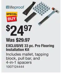The Home Depot EXCLUSIVE LIFEPROOF 33 pc. Pro Flooring Installation Kit offer