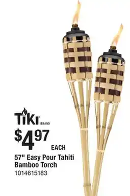 The Home Depot TIKI 57 Easy Pour Tahiti Bamboo Torch offer