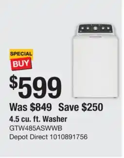 The Home Depot 4.5 cu. ft. Washer offer
