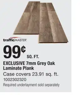 The Home Depot EXCLUSIVE 7mm Grey Oak Laminate Plank offer