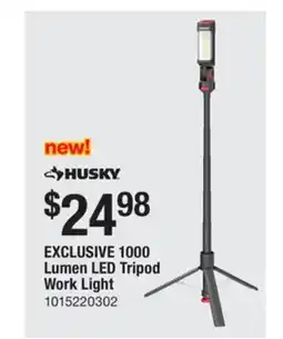 The Home Depot EXCLUSIVE 1000 Lumen LED Tripod Work Light offer
