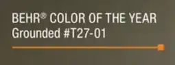 The Home Depot BEHR COLOR OF THE YEAR Grounded offer