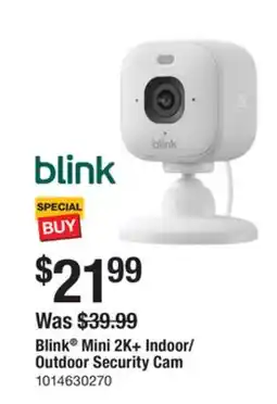 The Home Depot Blink Mini 2K+ Indoor/ Outdoor Security Cam offer