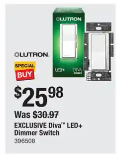 The Home Depot OLUTRON Diva LED+ Dimmer Switch offer