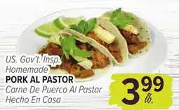 Cermak Fresh Market U.S. Gov't Insp. Homemade PORK AL PASTOR offer
