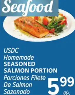 Cermak Fresh Market USDC Homemade SEASONED SALMON PORTION offer