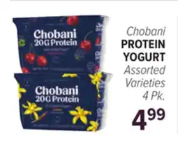 Cermak Fresh Market Chobani PROTEIN YOGURT offer