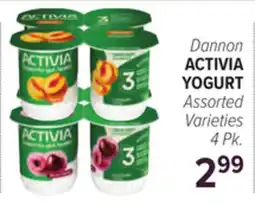 Cermak Fresh Market Dannon ACTIVIA YOGURT offer
