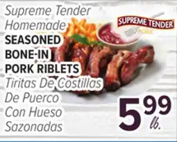 Cermak Fresh Market Supreme Tender Homemade SEASONED BONE-IN PORK RIBLETS offer