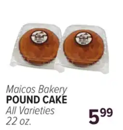 Cermak Fresh Market Maicos Bakery POUND CAKE offer