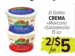 Cermak Fresh Market El Gallito CREMA offer