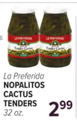 Cermak Fresh Market La Preferida NOPALITOS CACTUS TENDERS offer