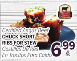 Cermak Fresh Market Certified Angus Beef CHUCK SHORT RIBS FOR STEW offer