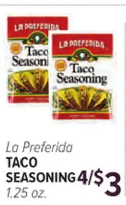 Cermak Fresh Market La Preferida TACO SEASONING offer