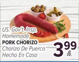Cermak Fresh Market U.S. Gov't Insp. Homemade PORK CHORIZO offer