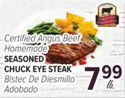 Cermak Fresh Market Certified Angus Beef Homemade SEASONED CHUCK EYE STEAK offer
