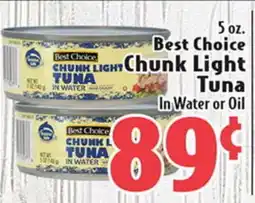 Eurofresh Market Best Choice Chunk Light Tuna In Water or Oil offer