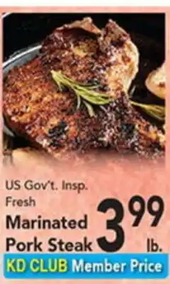 Eurofresh Market US Gov't. Insp. Fresh Marinated Pork Steak offer