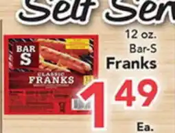 Eurofresh Market 12 oz. Bar-S Franks offer