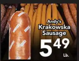Eurofresh Market Andy's Krakowska Sausage offer