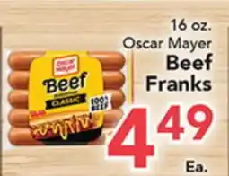 Eurofresh Market Oscar Mayer Beef Franks offer