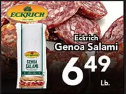 Eurofresh Market Eckrich Genoa Salami offer