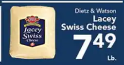 Eurofresh Market Dietz & Watson Lacey Swiss Cheese offer