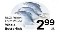Rich's Fresh Market USGI Frozen Farm Raised Whole Butterfish offer
