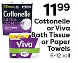 Rich's Fresh Market Cottonelle or Viva Bath Tissue or Paper Towels offer