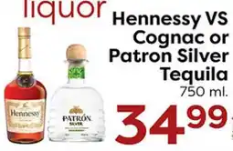 Rich's Fresh Market Hennessy VS Cognac or Patron Silver Tequila offer