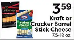 Rich's Fresh Market Kraft or Cracker Barrel Stick Cheese offer