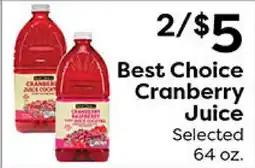 Rich's Fresh Market Best Choice Cranberry Juice offer