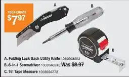 The Home Depot DeWalt Folding Lock Back Utility Knife offer