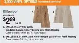 The Home Depot LifeProof your choice offer