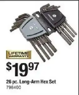 The Home Depot 26 pc. Long-Arm Hex Set offer
