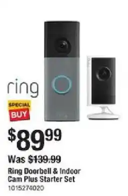 The Home Depot Ring Doorbell & Indoor Cam Plus Starter Set offer