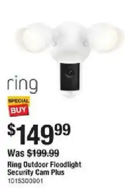 The Home Depot Ring Outdoor Floodlight Security Cam Plus offer