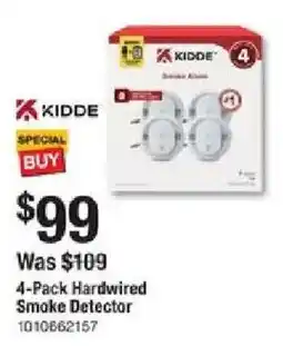 The Home Depot Kiddie 4-Pack Hardwired Smoke Detector offer