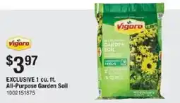 The Home Depot Vigoro all-purpose garden soil offer