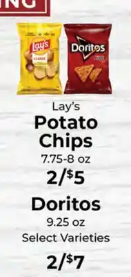 Sunset Foods Lay's Potato Chips, Doritos offer
