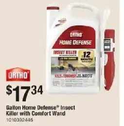The Home Depot Ortho home defense insect killer with comfort wand offer