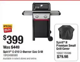 The Home Depot Spirit E-210 2-Burner Gas Grill offer