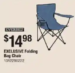 The Home Depot Everbilt exclusive folding bag chair offer